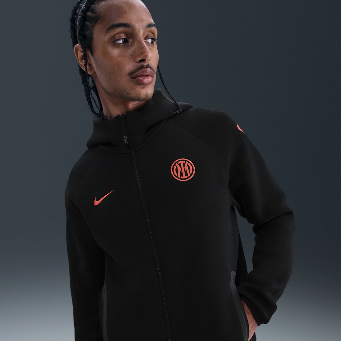 Inter Milan Tech Windrunner Inter Milan Tech Windrunner Men's Nike Total 90 Football Fleece Hoodie