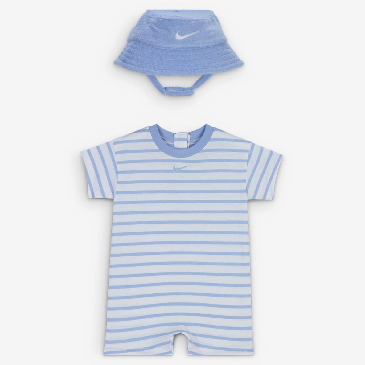 Nike Baby kortärmad sparkdräkt med bucket hat