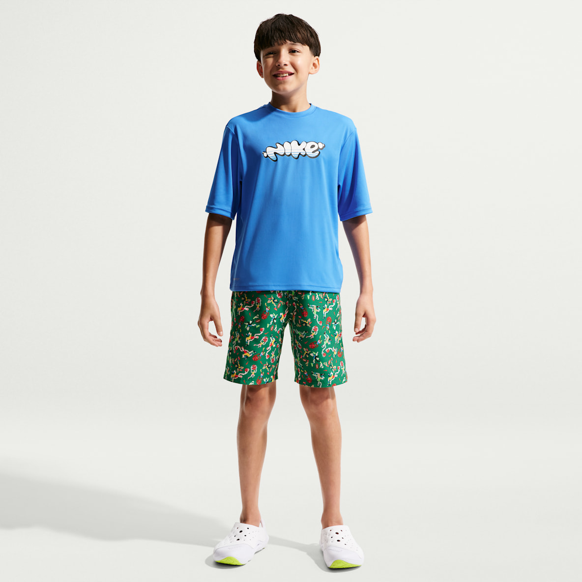 나이키 스윔 브레이커 주니어(남아) 7인치 브리프 라인드 발리 쇼츠