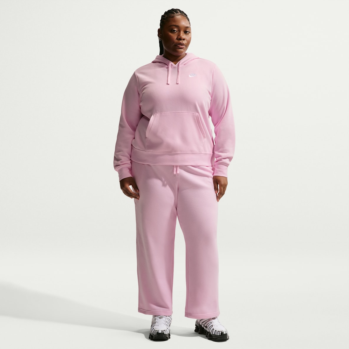 Nike Sportswear Club Fleece Nike Sportswear Club Fleece Women's Mid-Rise Wide-Leg Sweatpants (Plus Size)