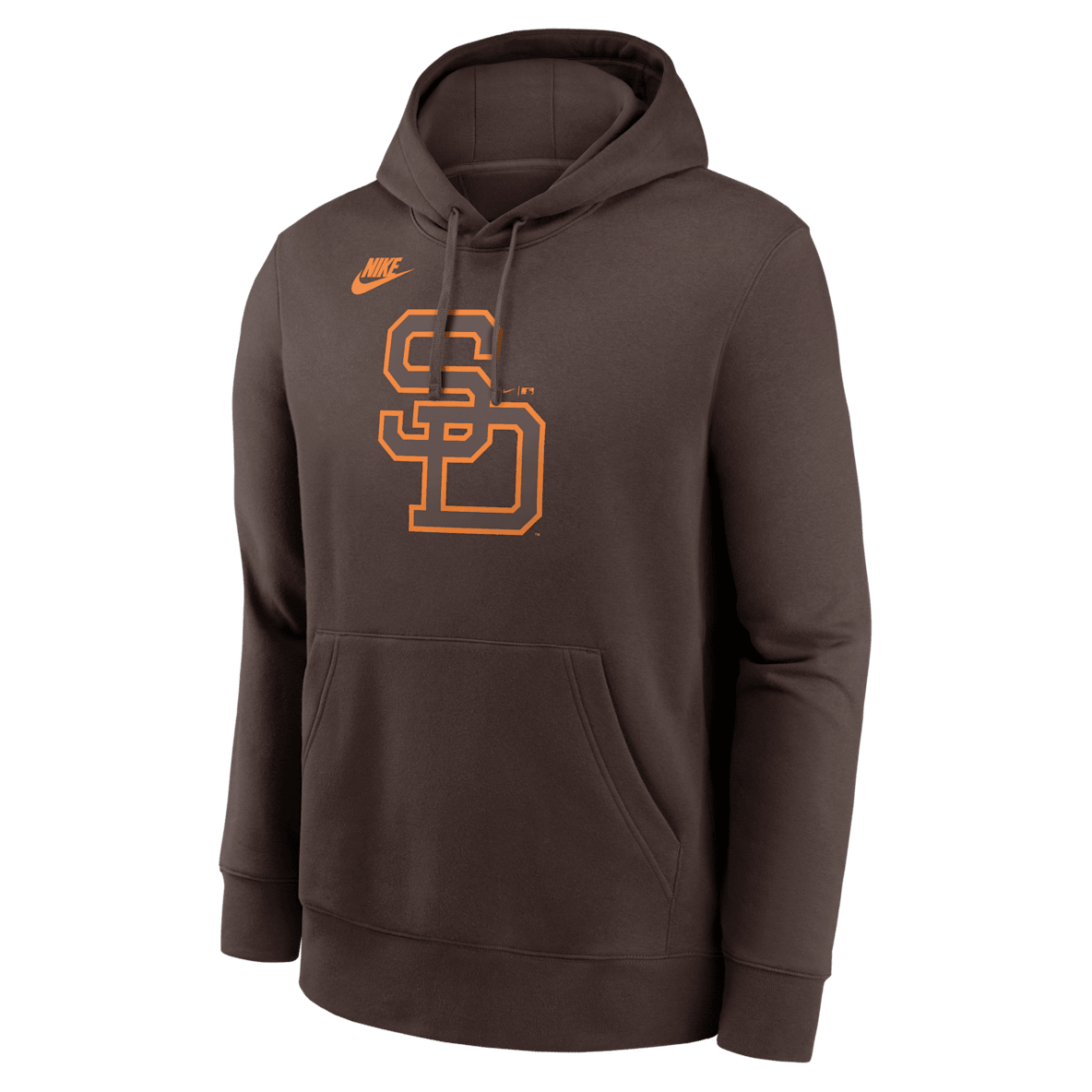 San Diego Padres Cooperstown Logo Club San Diego Padres Cooperstown Logo Club Men's Nike MLB Pullover Hoodie