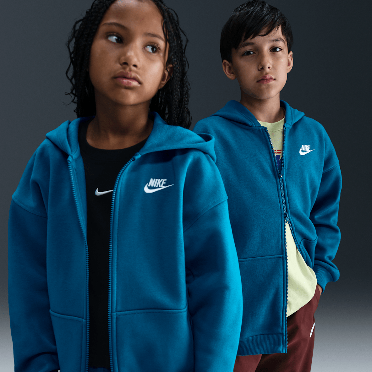 Nike Sportswear Club Fleece Nike Sportswear Club Fleece Big Kids' Oversized Full-Zip Hoodie