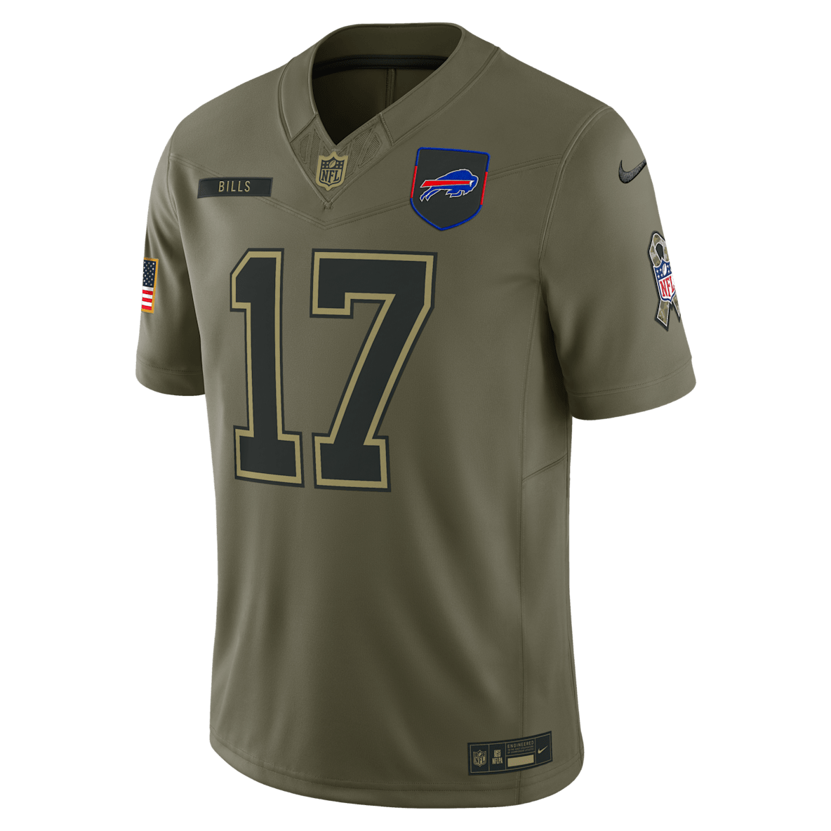 Josh Allen Buffalo Bills Salute to Service Josh Allen Buffalo Bills Salute to Service Men's Nike Dri-FIT NFL Limited Jersey