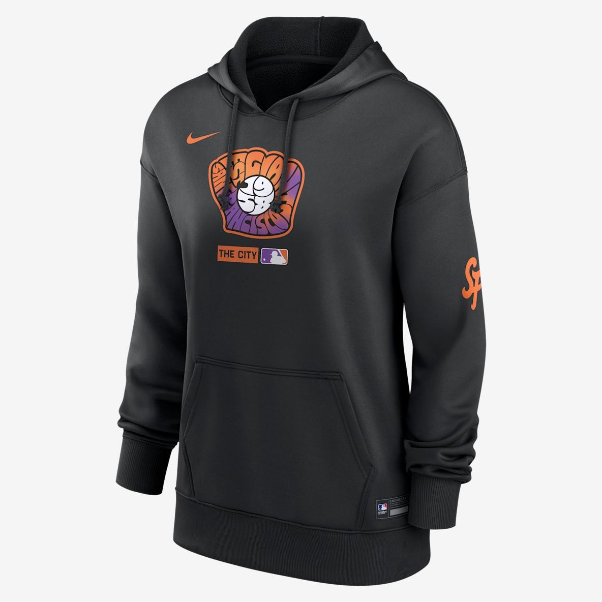 San Francisco Giants Authentic Collection City Connect Women's Nike Therma MLB Pullover Hoodie