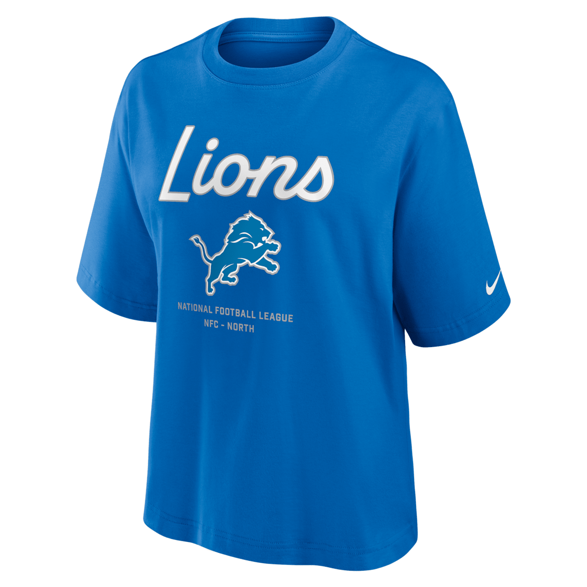 Detroit Lions Essential Script Boxy Women's Nike NFL T-Shirt