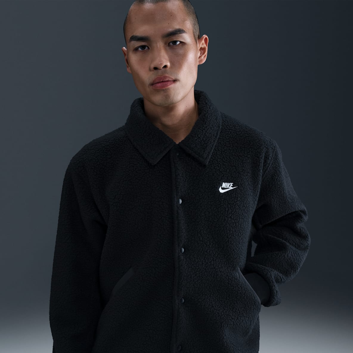 Nike Sportswear Club Nike Sportswear Club Men's High-Pile Fleece Coaches Jacket