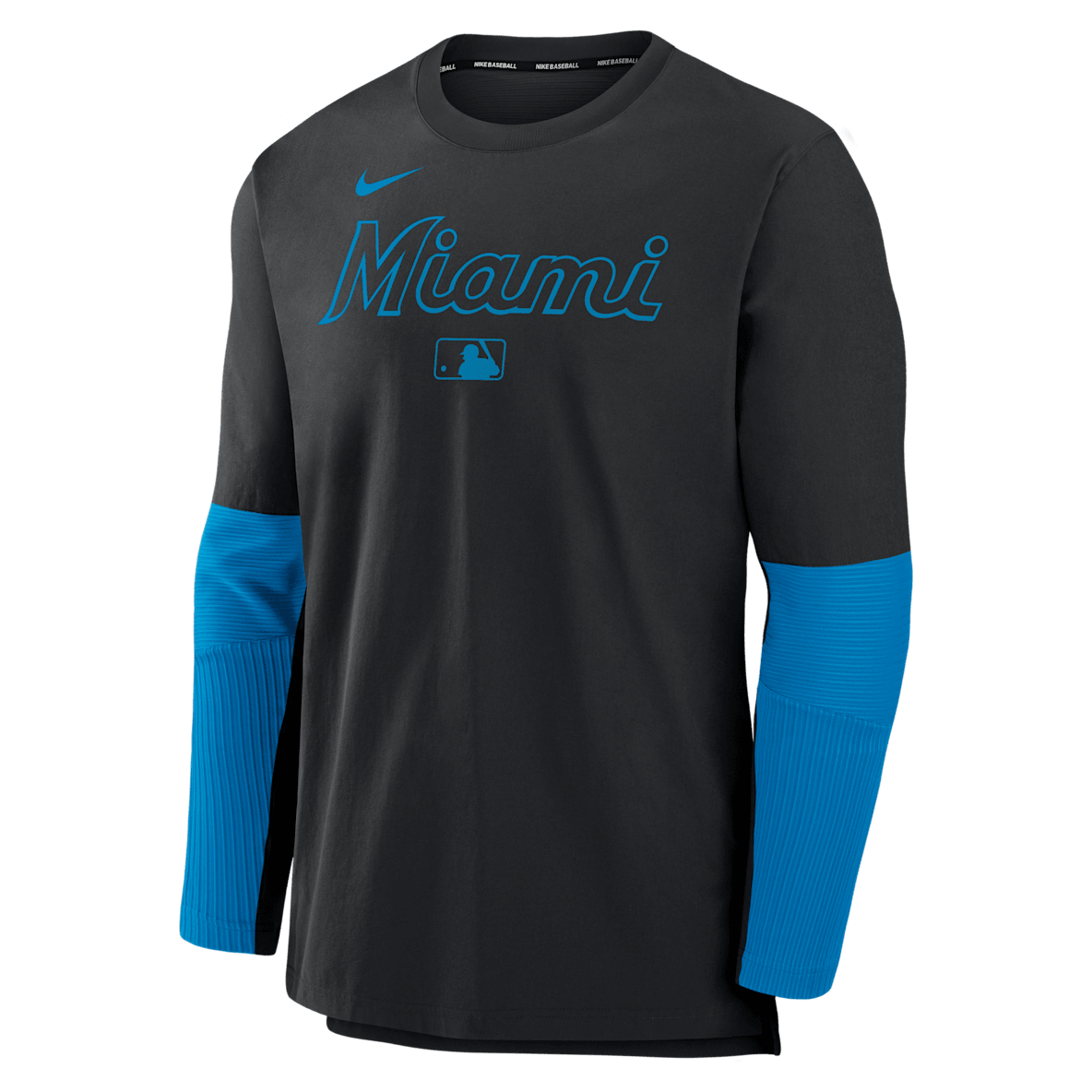 Miami Marlins Authentic Collection Player Miami Marlins Authentic Collection Player Men's Nike Dri-FIT MLB Pullover Sweatshirt