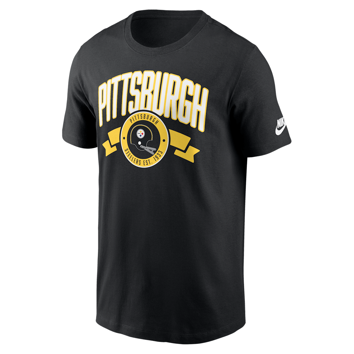 Pittsburgh Steelers Rewind Front And Back Hit Essential Men's Nike NFL T-Shirt
