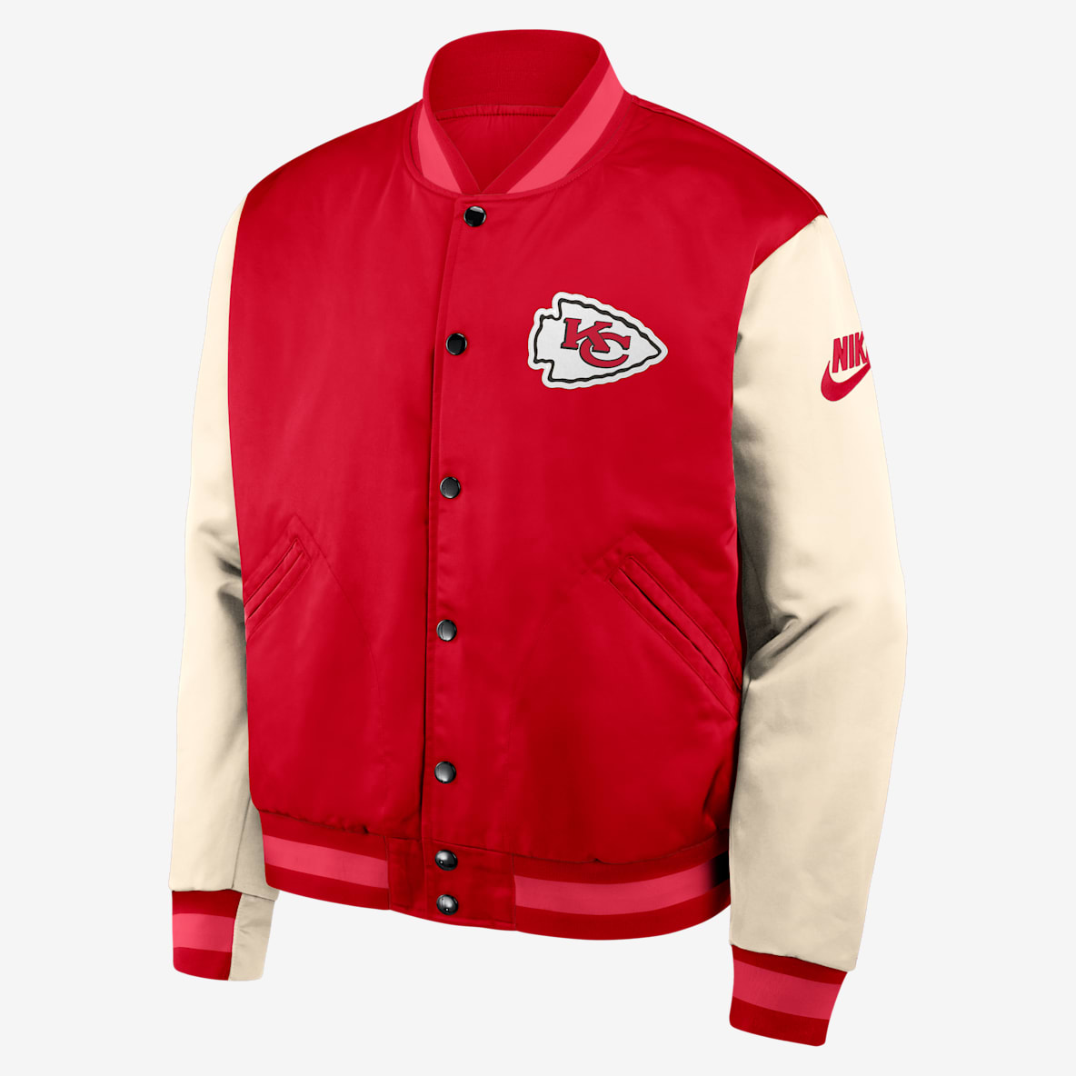 Kansas City Chiefs Rewind Legacy Kansas City Chiefs Rewind Legacy Chamarra bomber Nike de la NFL de cierre a presión de largo completo para hombre