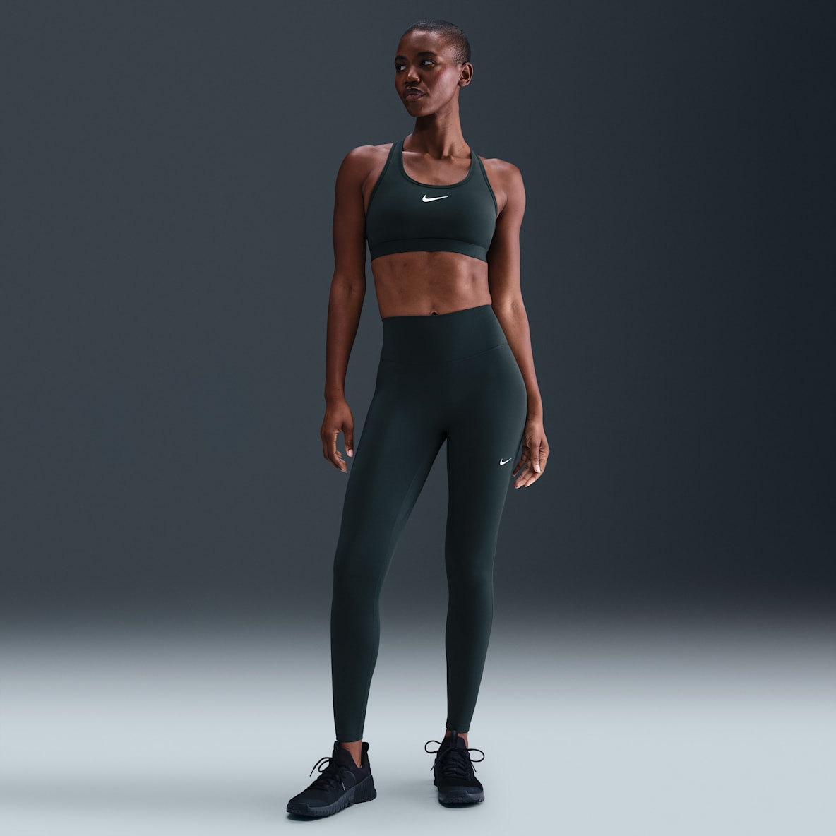 Nike One Seamless Front Nike One Seamless Front Leggings i fullängd med hög midja för kvinnor