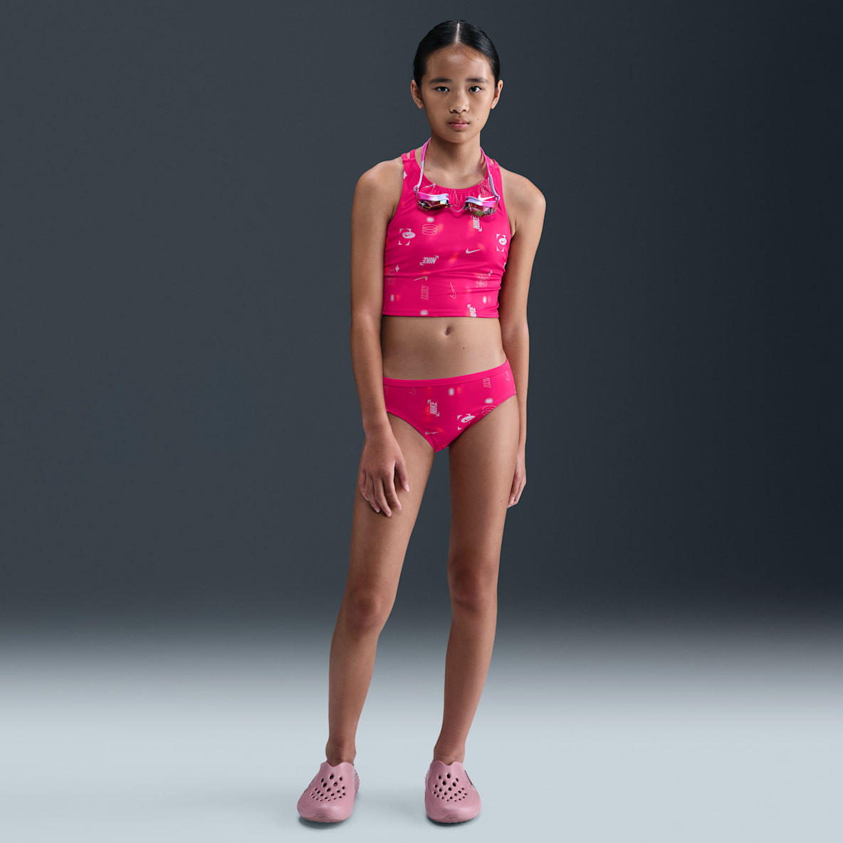 Nike Swim Nike Swim Conjunto de midkini con tirantes cruzados para niña talla grande