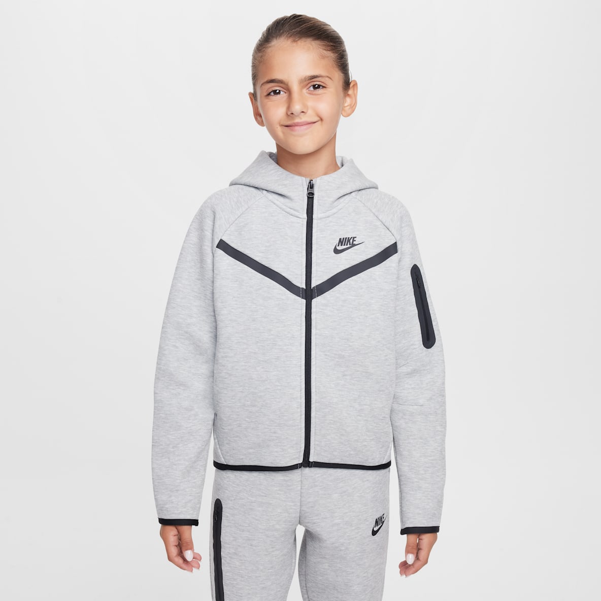 Nike Sportswear Tech Fleece Girls' Full-Zip Hoodie