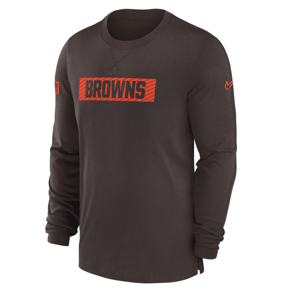 Cleveland Browns Sideline Player Team Issue Cleveland Browns Sideline Player Team Issue Men’s Nike Dri-FIT Long-Sleeve Top