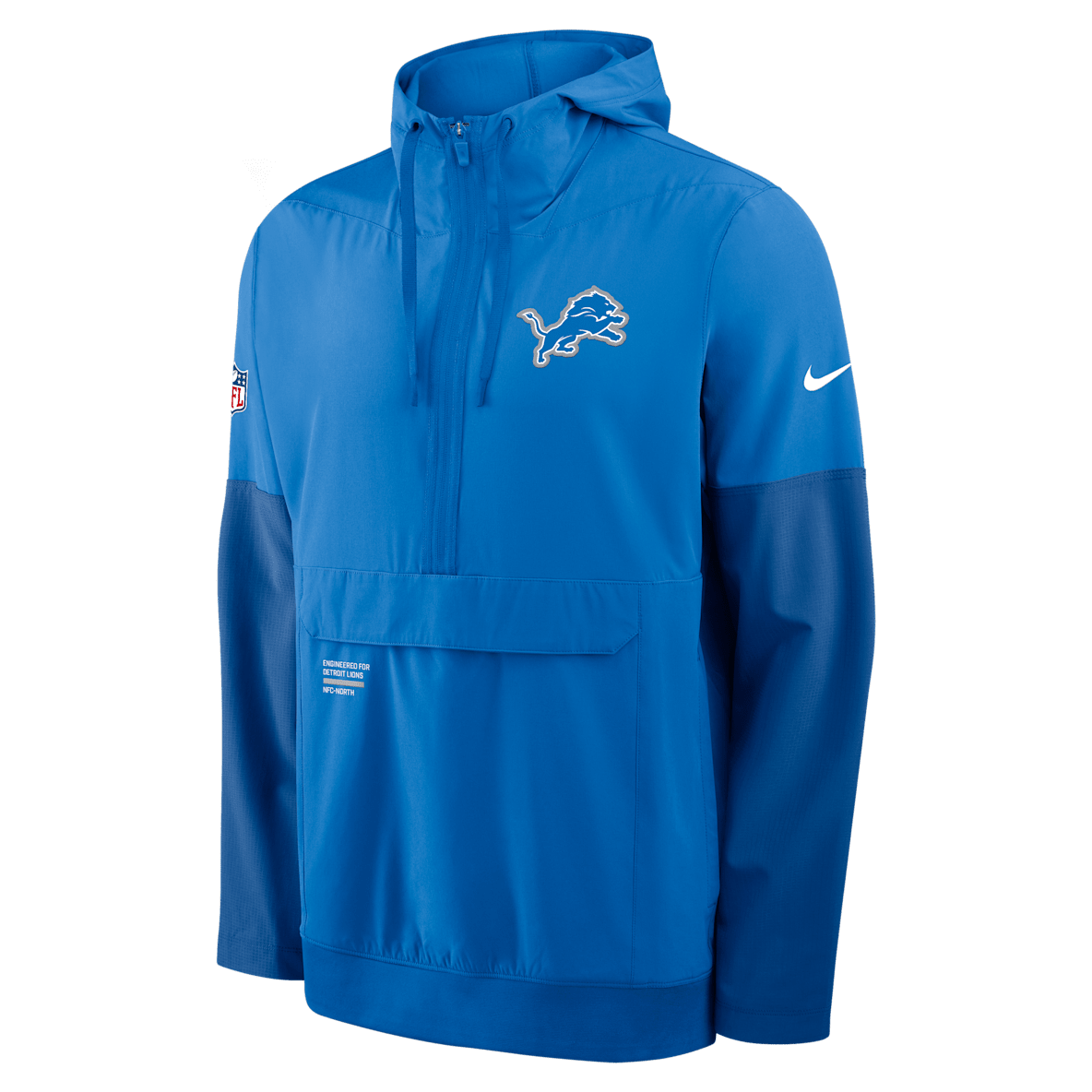Detroit Lions Well Rounded Anorak Detroit Lions Well Rounded Anorak Men's Nike NFL 1/2-Zip Hooded Jacket