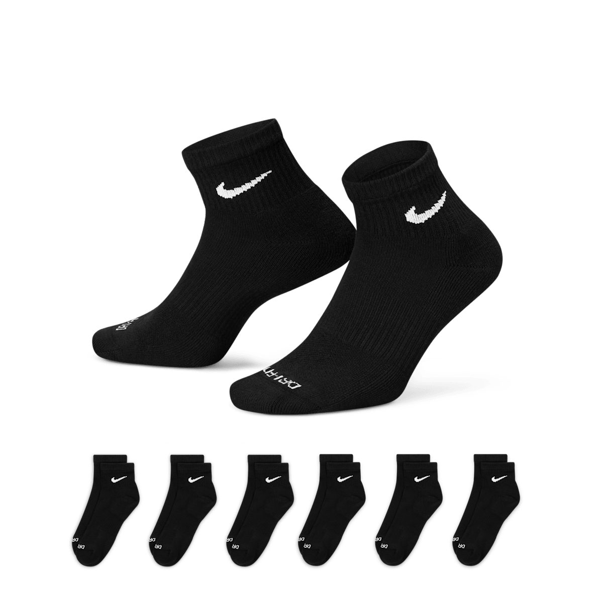 Nike Everyday Plus Cushioned Nike Everyday Plus Cushioned Calcetines de entrenamiento hasta el tobillo (6 pares)