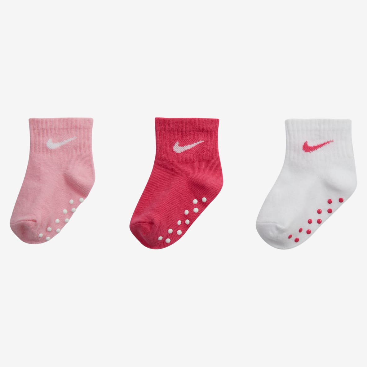 Nike Nike Baby Swoosh Ankle Gripper Socks (3-Pairs)