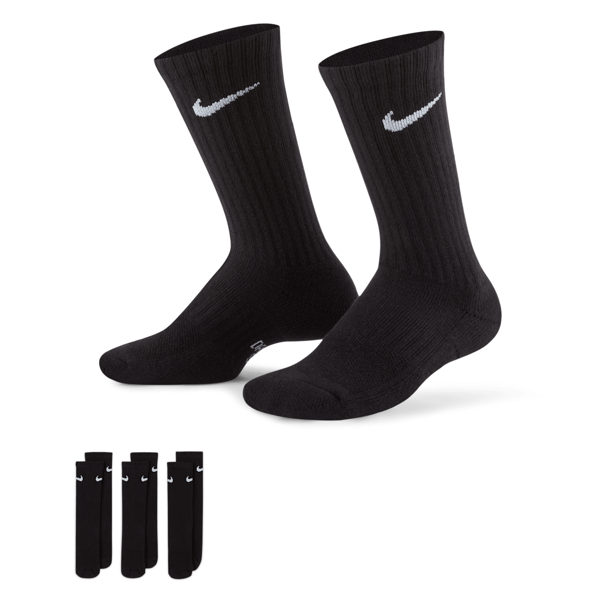 Nike Everyday Nike Everyday Calcetines deportivos con amortiguación para niños (3 pares)
