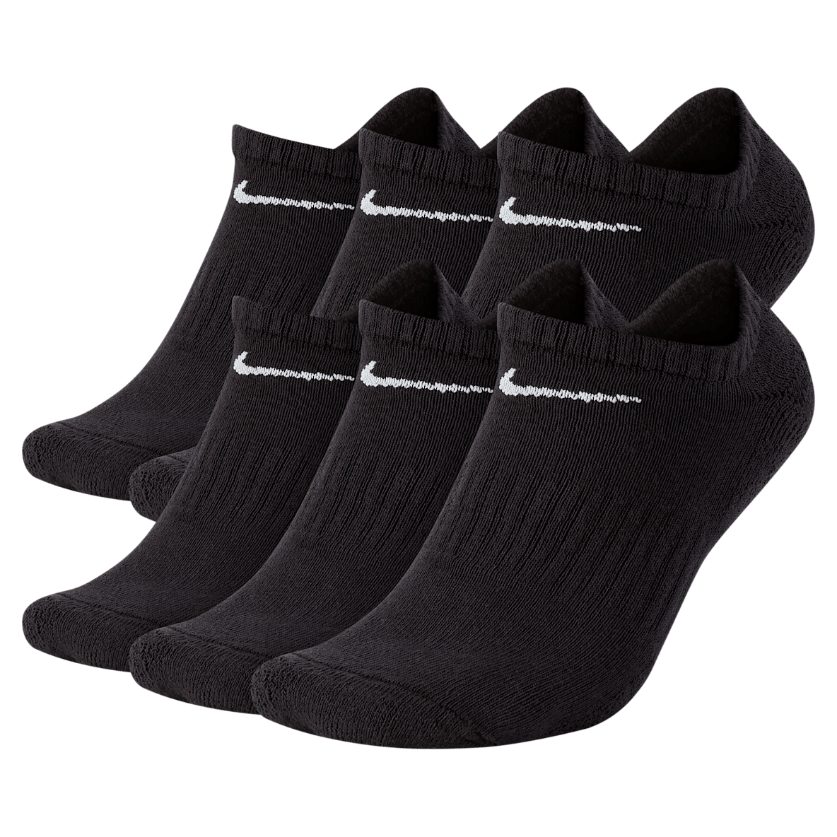 Nike Everyday Cushioned Nike Everyday Cushioned No-Show treningssokker (6 par)