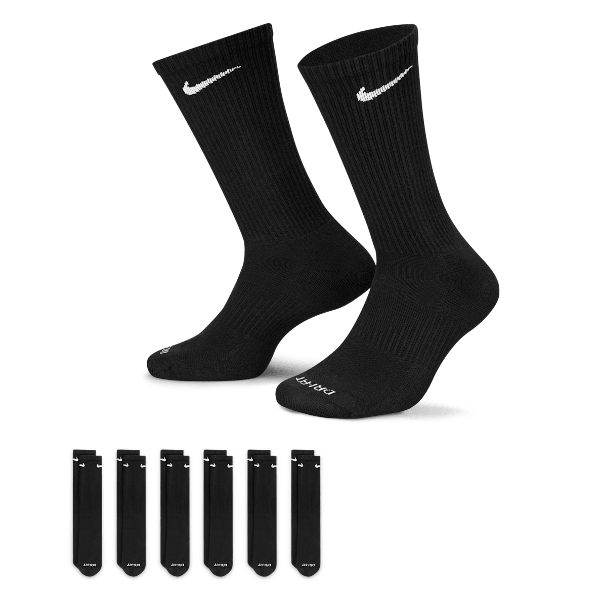 Nike Everyday Plus Cushioned Nike Everyday Plus Cushioned Training Crew Socks (6 Pairs)