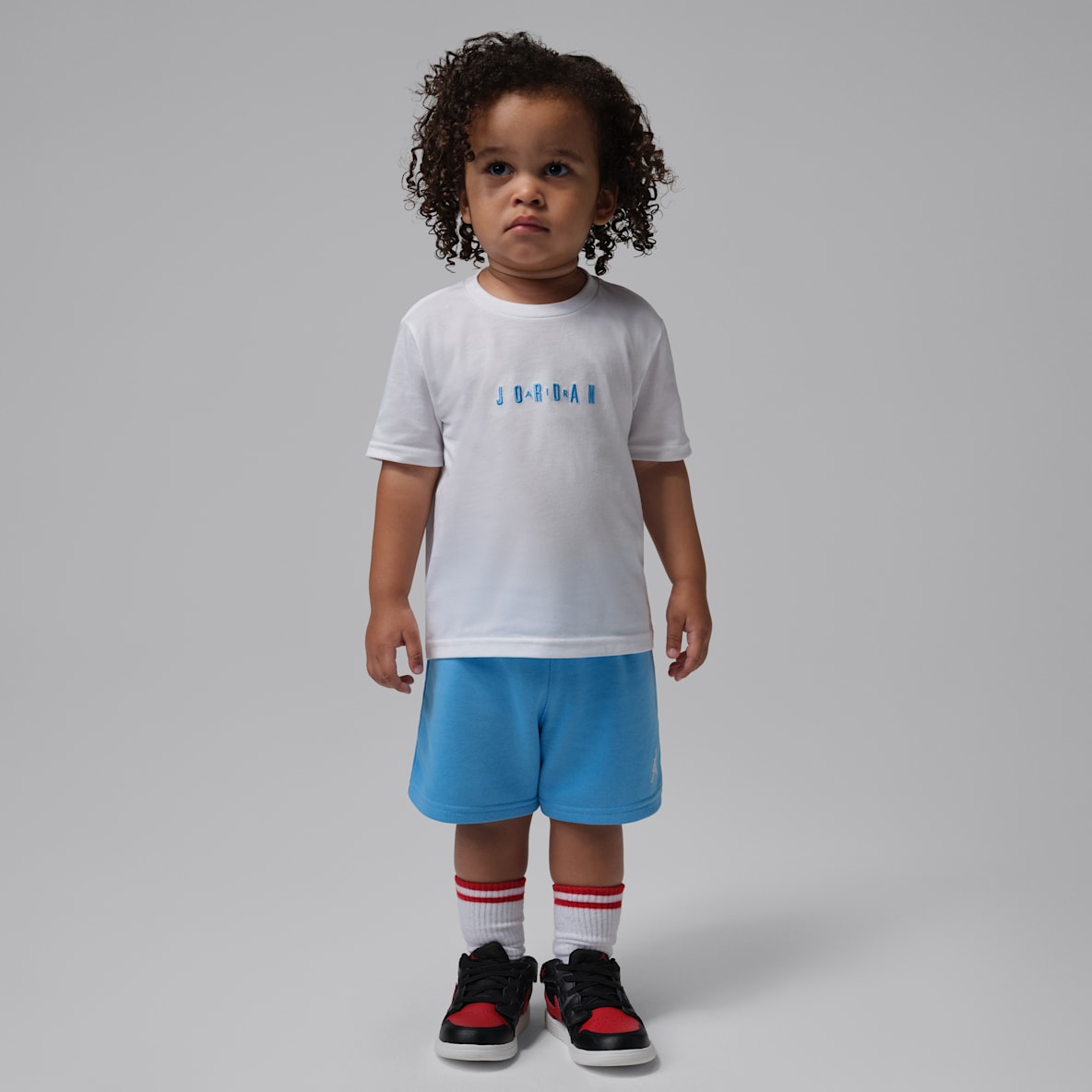 조던 베이비 워드마크 티셔츠 앤 쇼츠 세트