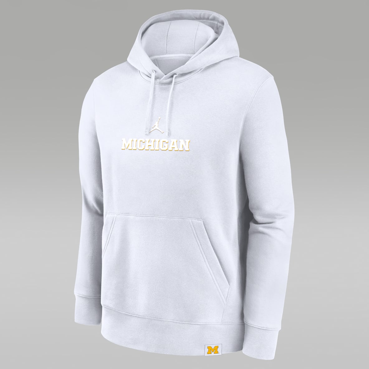 Michigan Wolverines Statement Wordmark Lockup Heavyweight Michigan Wolverines Statement Wordmark Lockup Heavyweight Men's Nike College Pullover Hoodie