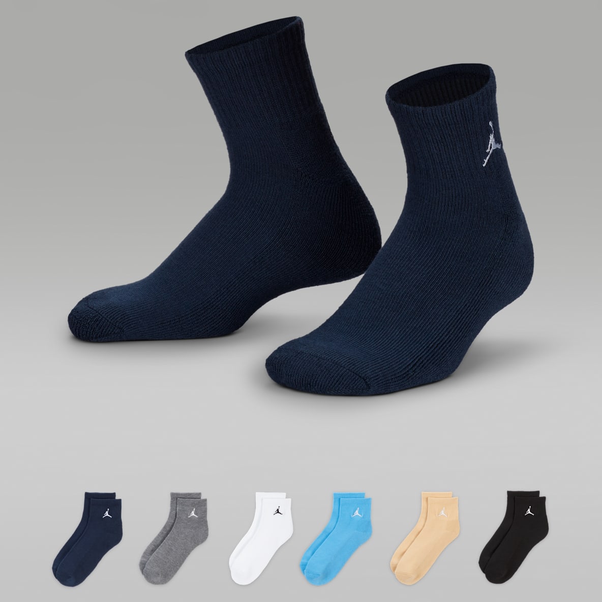 Jordan Everyday Essentials Jordan Everyday Essentials Big Kids' Ankle Socks (6 Pairs)