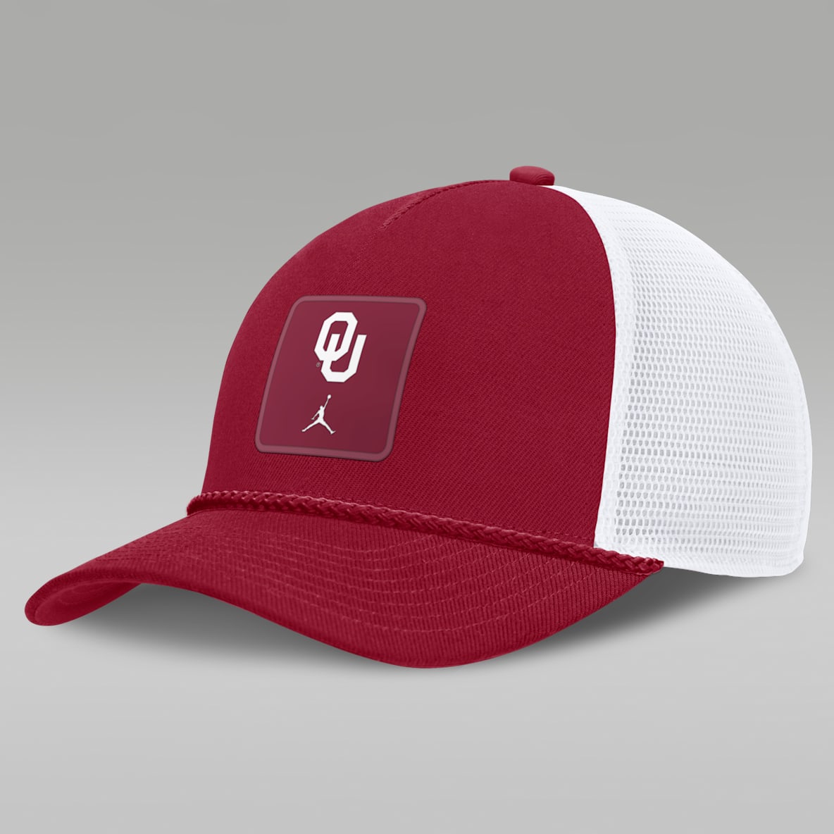 Oklahoma Sideline Gameday Rope Men's Jordan Brand College Trucker Adjustable Hat