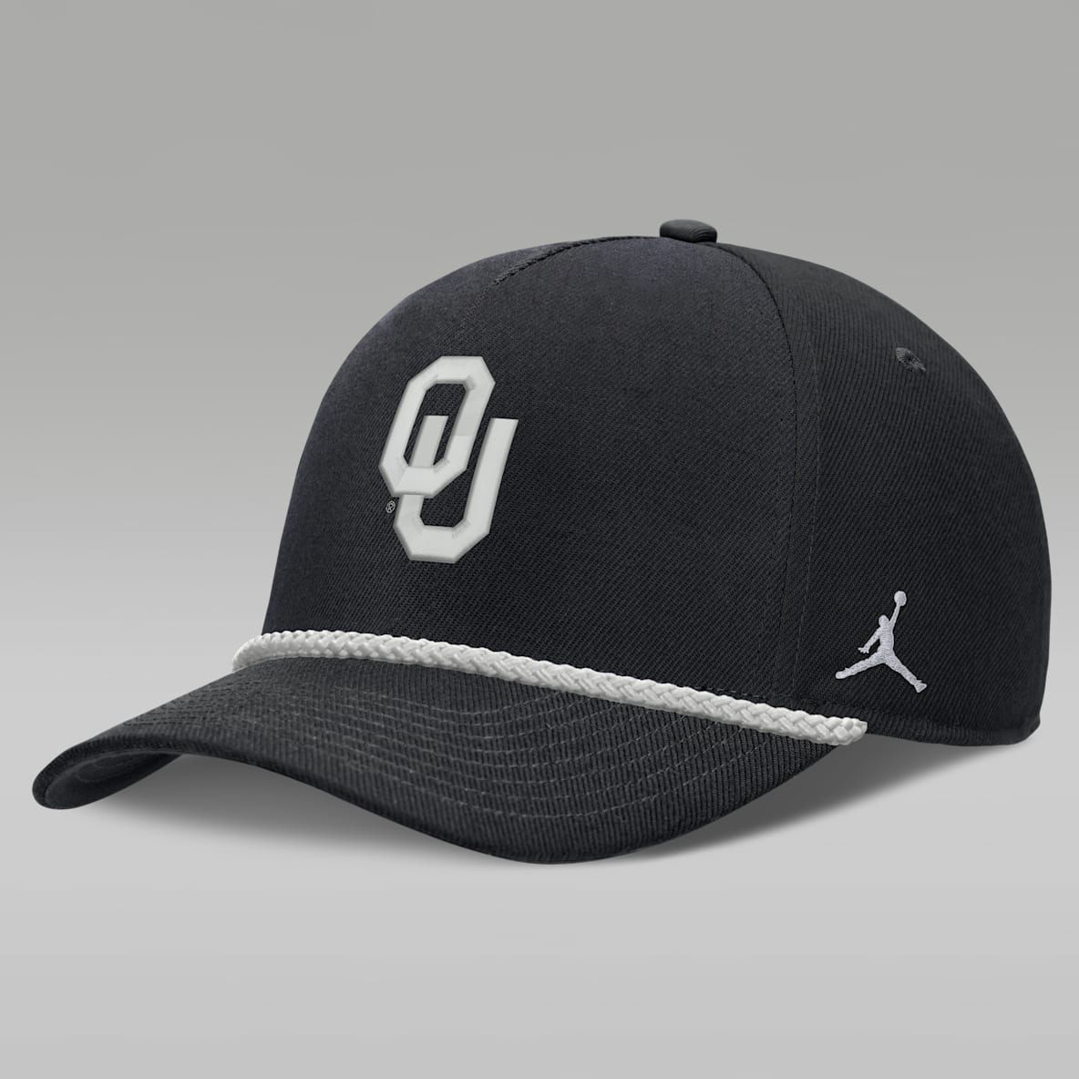 Oklahoma Sideline Rope Rise Men's Jordan Brand College Adjustable Hat