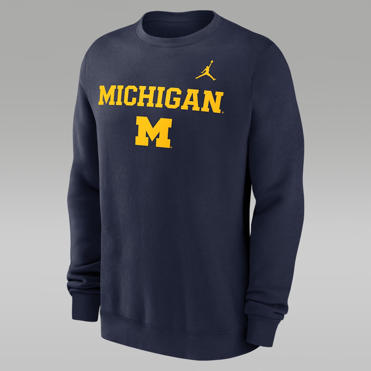 Michigan Wolverines Primetime Primary Stack Michigan Wolverines Primetime Primary Stack Men's Jordan College Pullover Crew