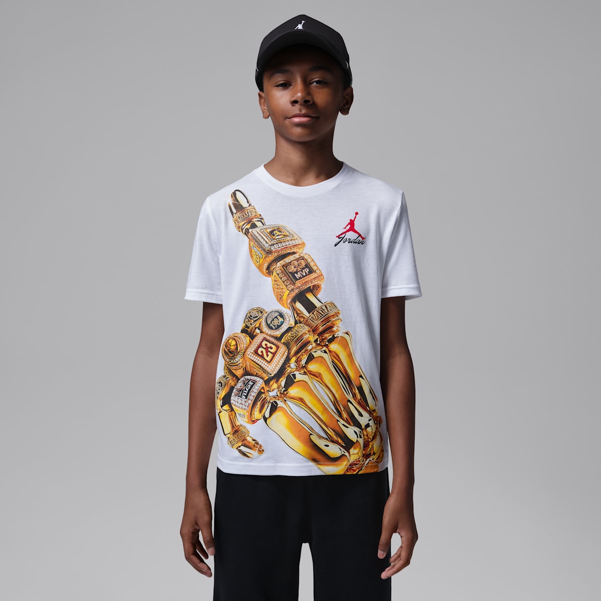 Jordan Playera 23 Skeleton Rings para niños talla grande
