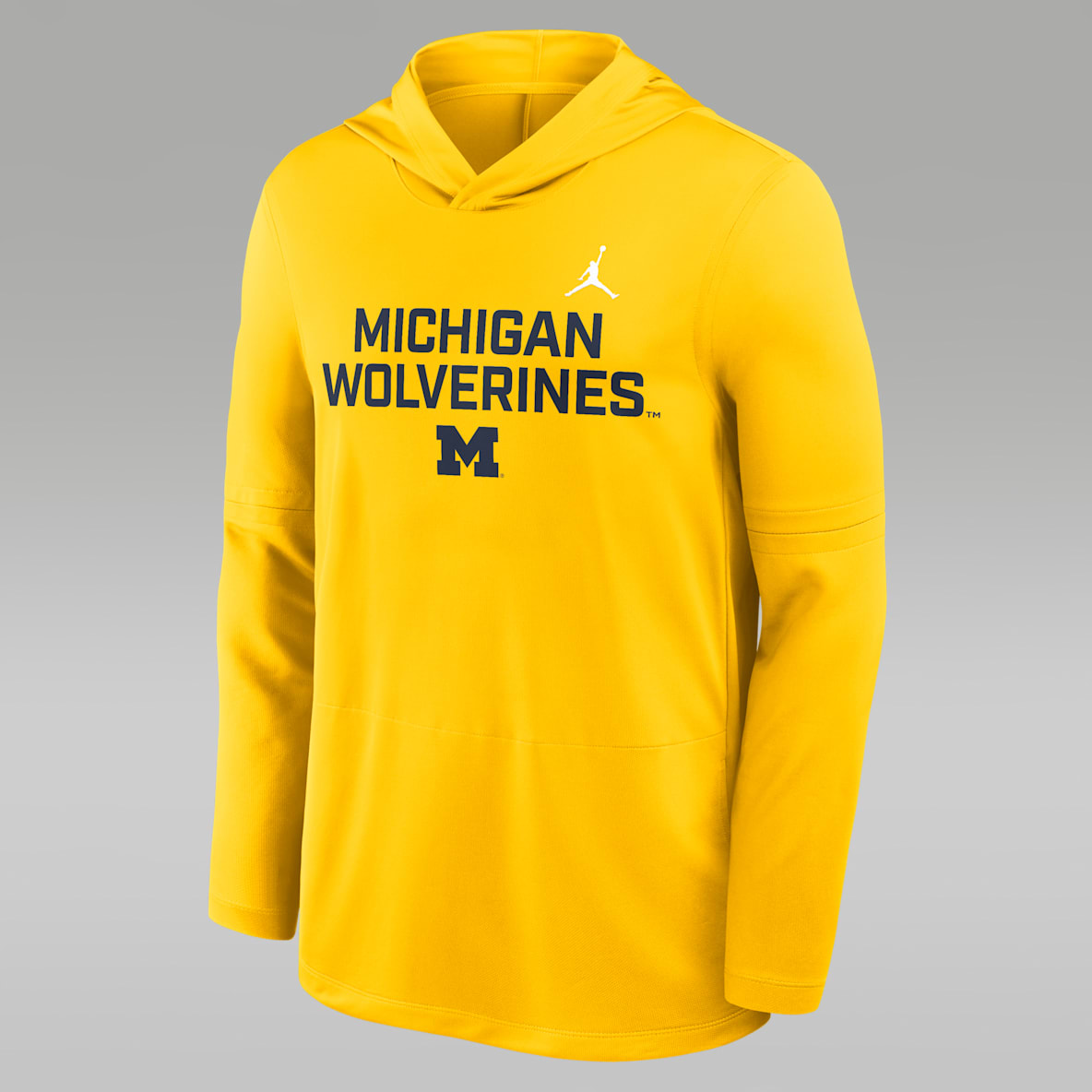Michigan Sideline Michigan Sideline Men's Jordan Brand Dri-FIT College Long-Sleeve Hooded Top
