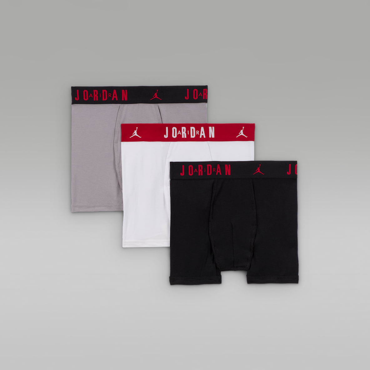 Jordan Older Kids' Flight Cotton Boxer Briefs (3-Pack)