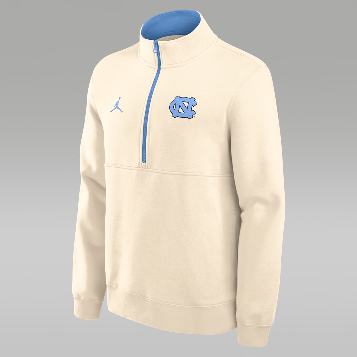 North Carolina Primetime Primary Logo Men's Jordan Brand College 1/2-Zip Crew