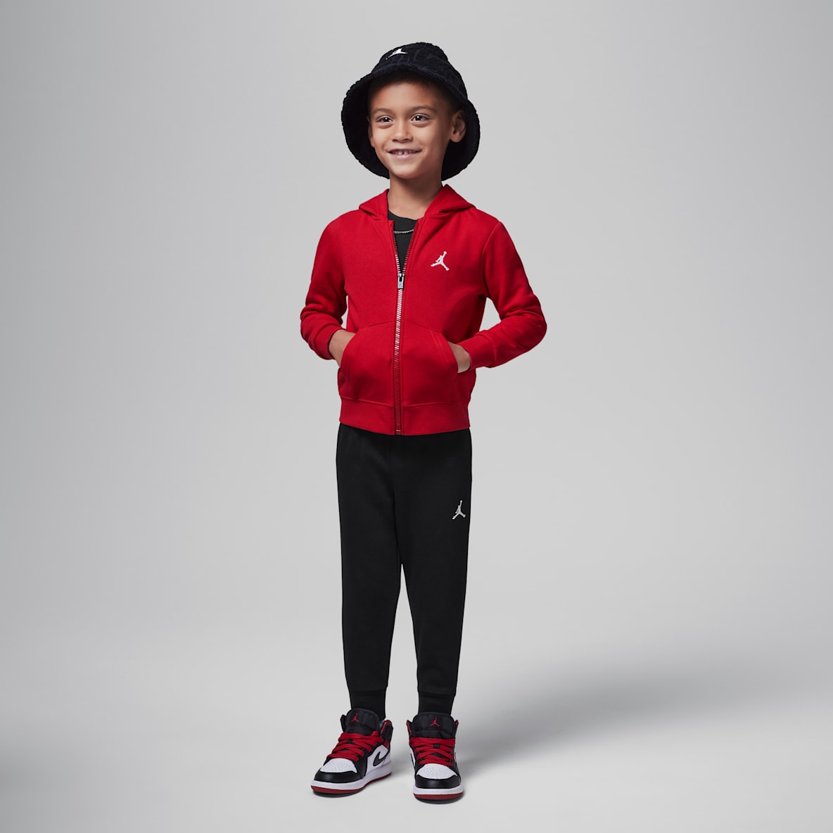 Jordan Brooklyn Fleece Jordan Brooklyn Fleece Conjunto de sudadera con gorro de 2 piezas de cierre completo infantil