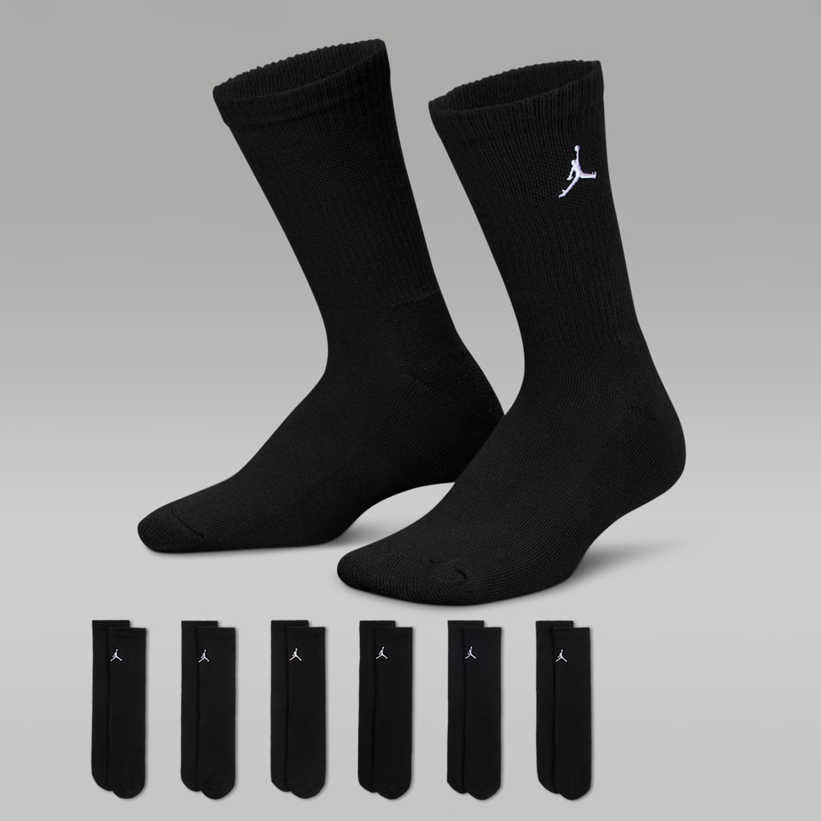 Jordan Everyday Essentials Jordan Everyday Essentials Big Kids' Crew Socks (6 Pairs)