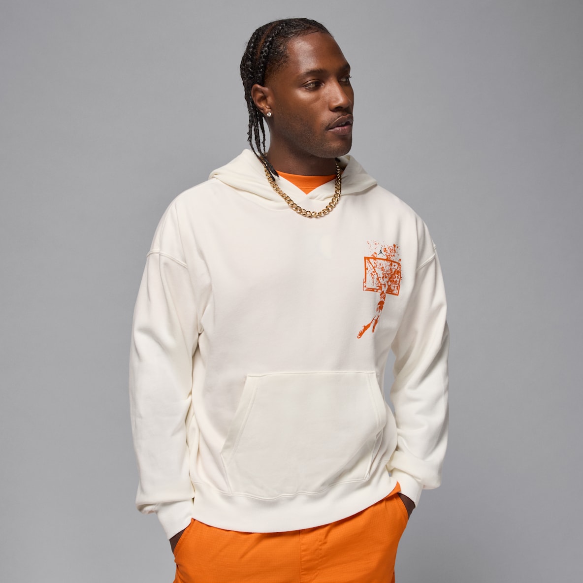 Jordan Brooklyn Jordan Brooklyn Men's Oversized Pullover Hoodie