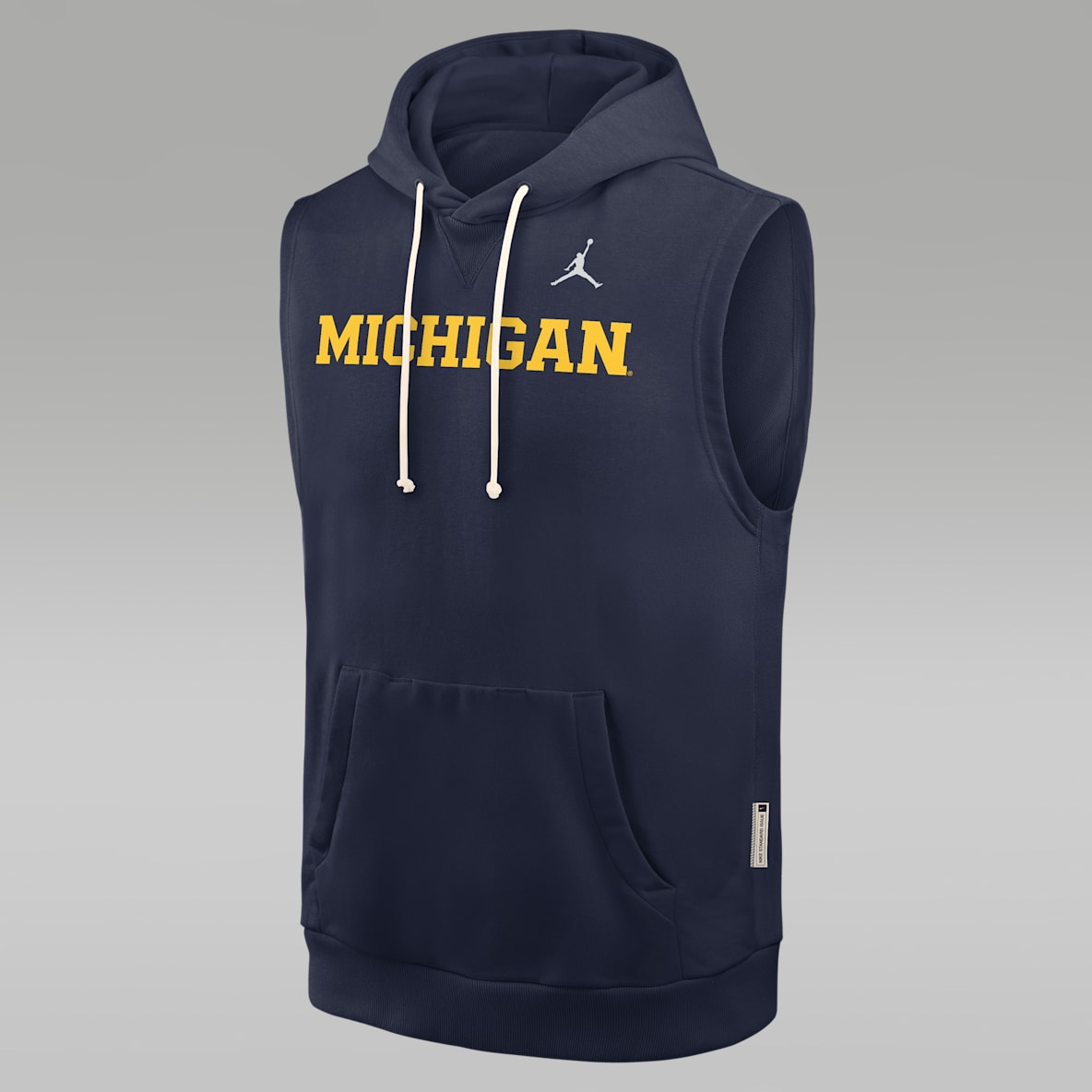 Michigan Sideline Men's Jordan Brand Dri-FIT College Sleeveless Pullover Hoodie