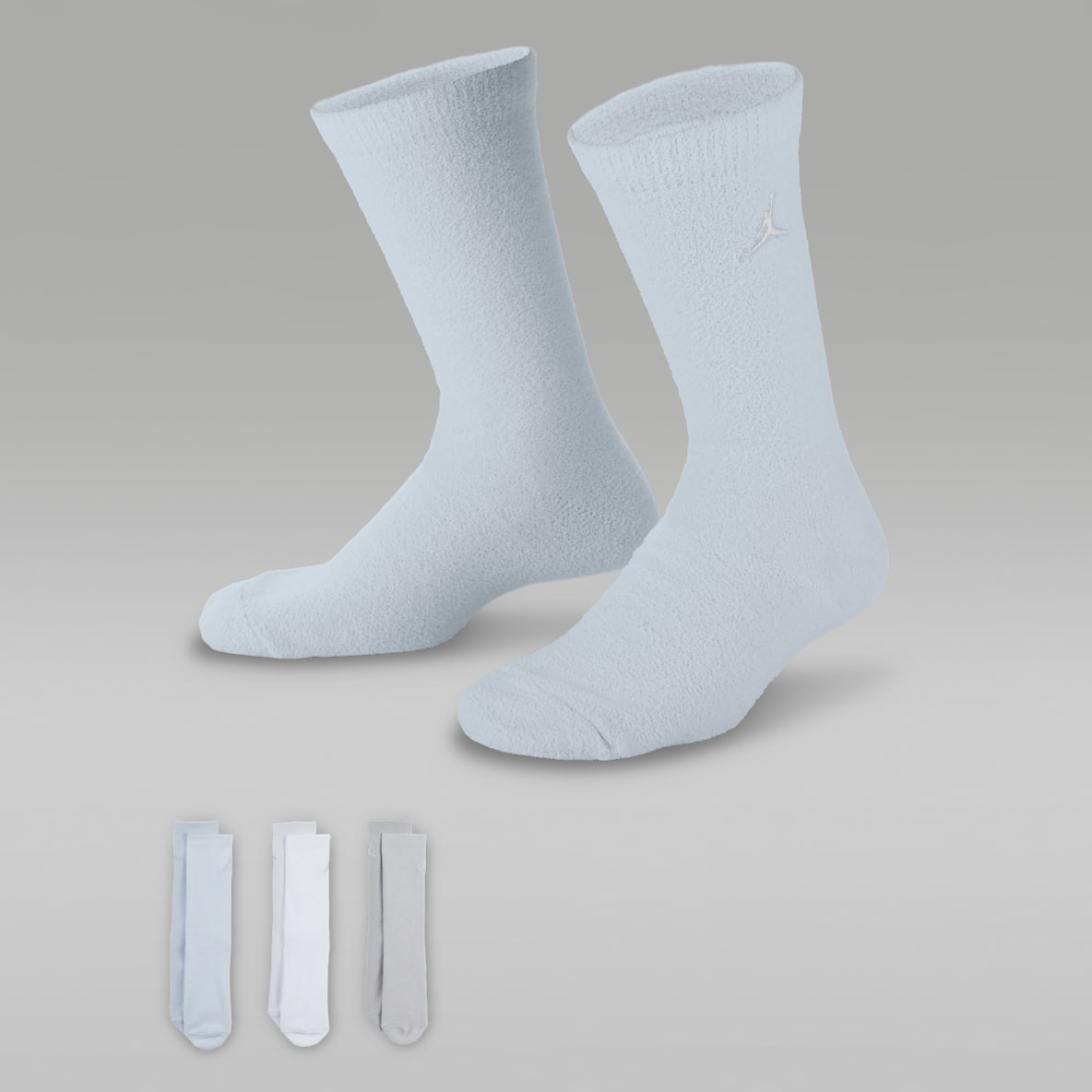 Jordan Jordan Big Kids' Supersoft Cozy Crew Socks (3 Pairs)