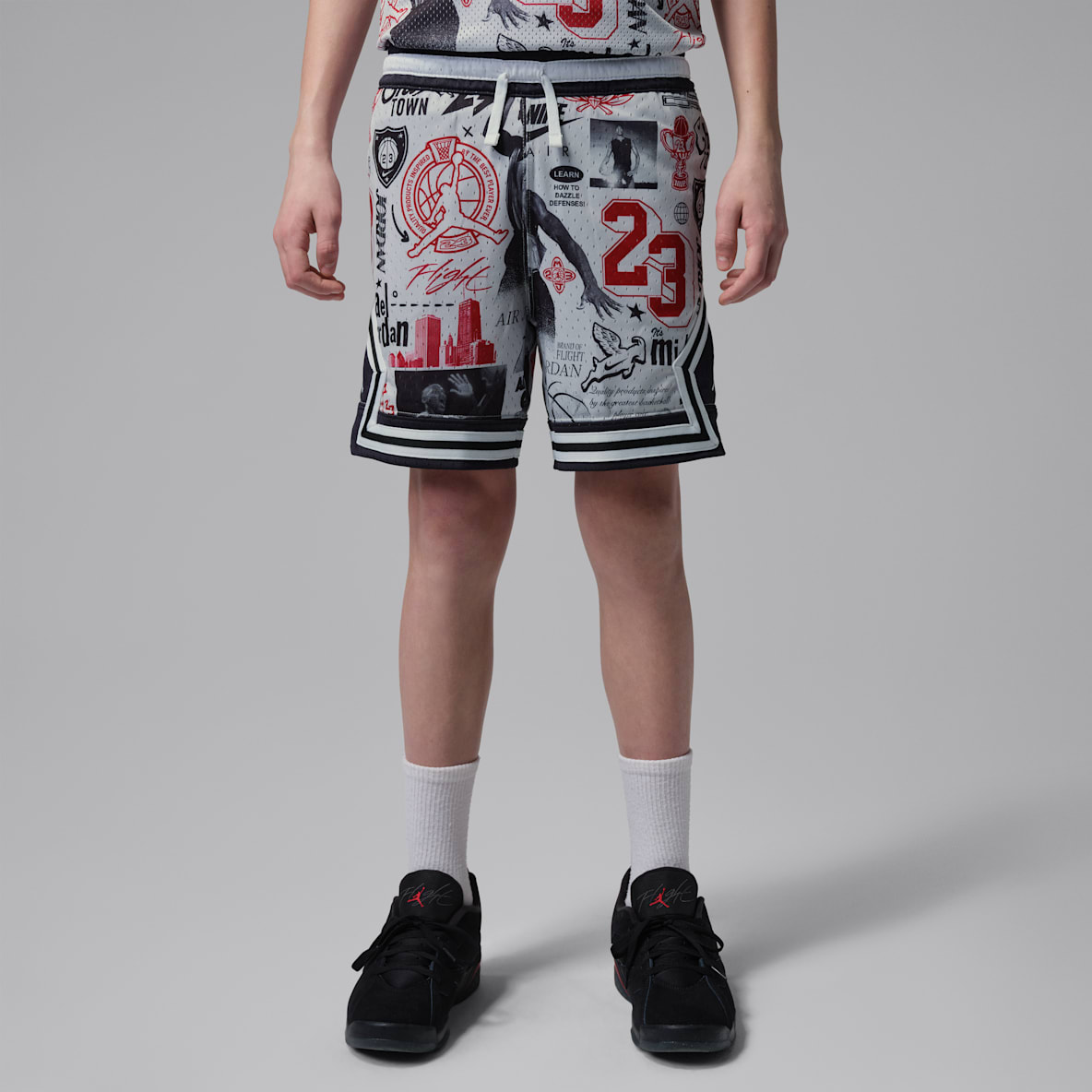 Jordan Big Kids' Dri-FIT Printed Sport Diamond Shorts