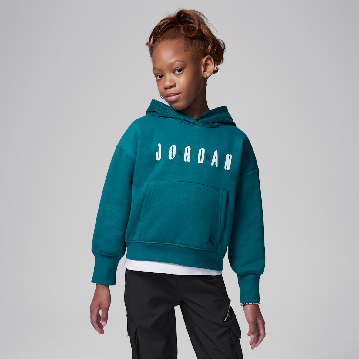 Jordan Soft Touch Mixed Pullover Hoodie Jordan Soft Touch Mixed Pullover Hoodie Sudadera con gorro para niños talla pequeña