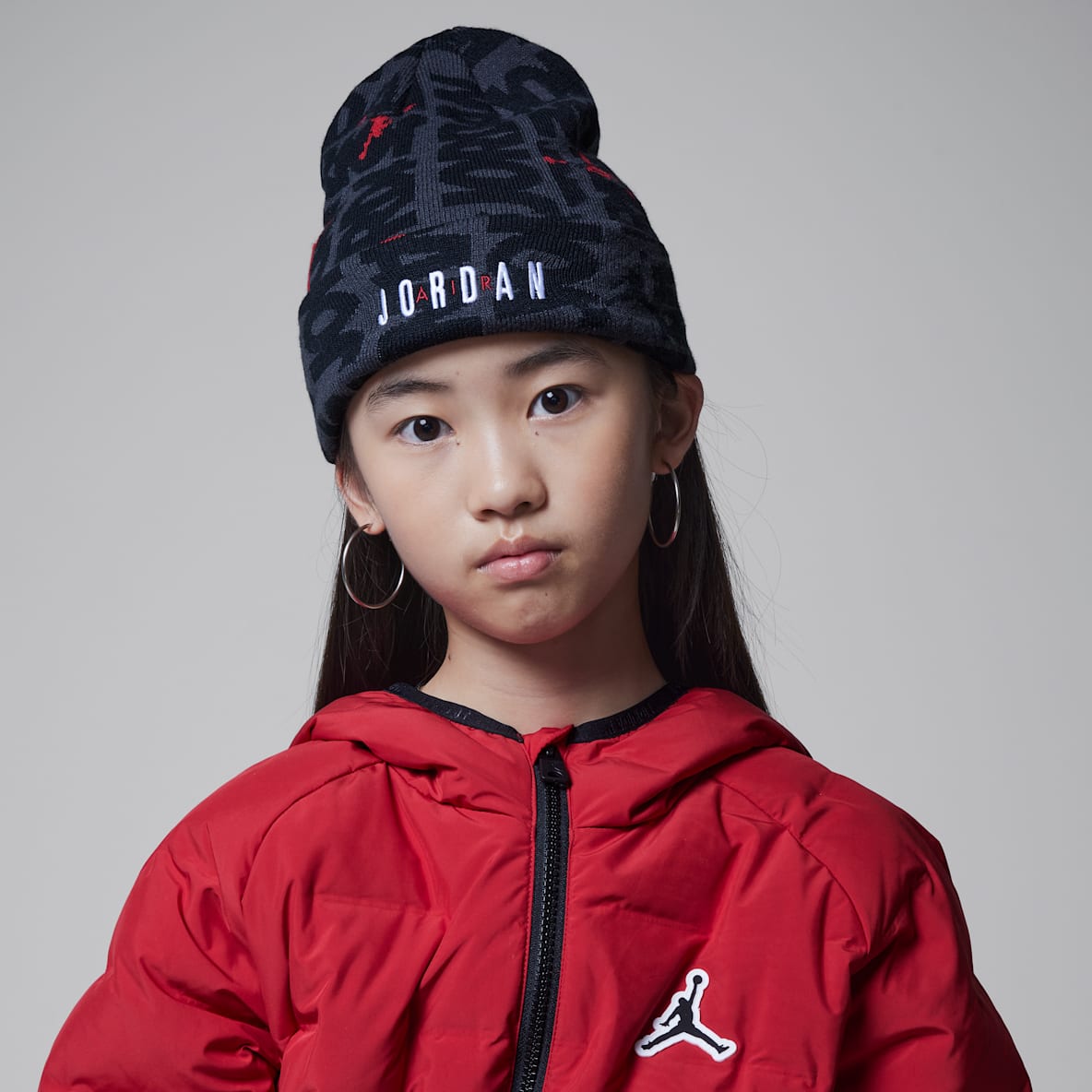 Jordan Jordan Conjunto de gorro de dos piezas para niños talla grande