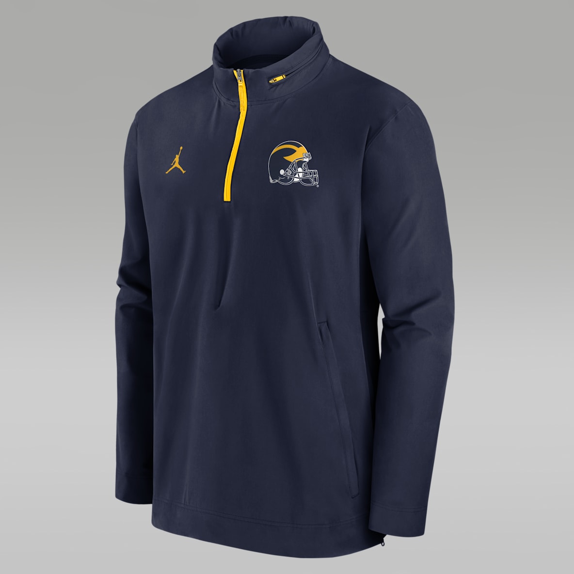 Michigan Wolverines Sideline Coach Michigan Wolverines Sideline Coach Men's Nike College 1/2-Zip Hooded Jacket