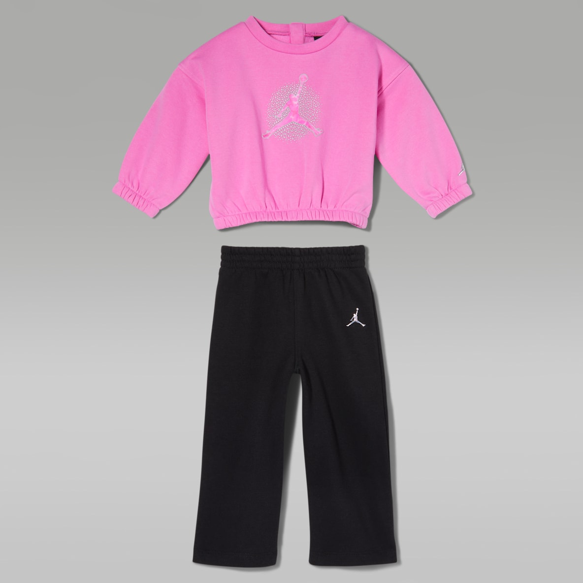 Jordan Baby (12-24M) Fierce and Fearless 2-Piece Crew Set