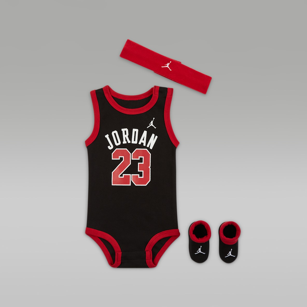 Jordan Baby 3-Piece Jersey Bodysuit Box Set