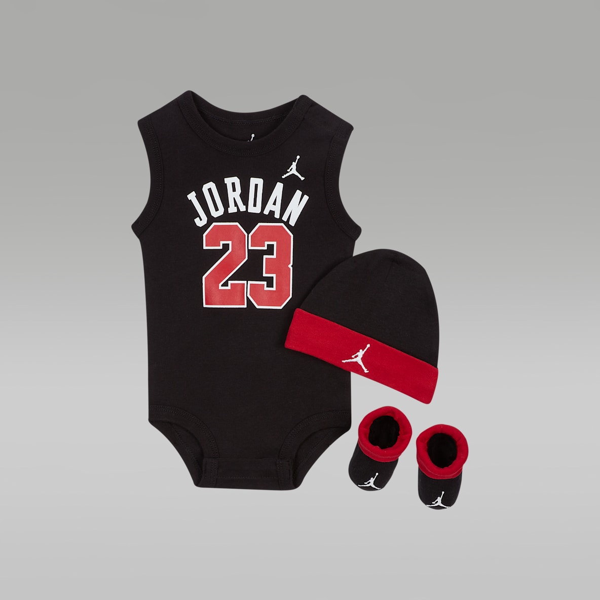 Jordan Jumpman Jordan Jumpman Conjunto de body, gorro y botines para bebé
