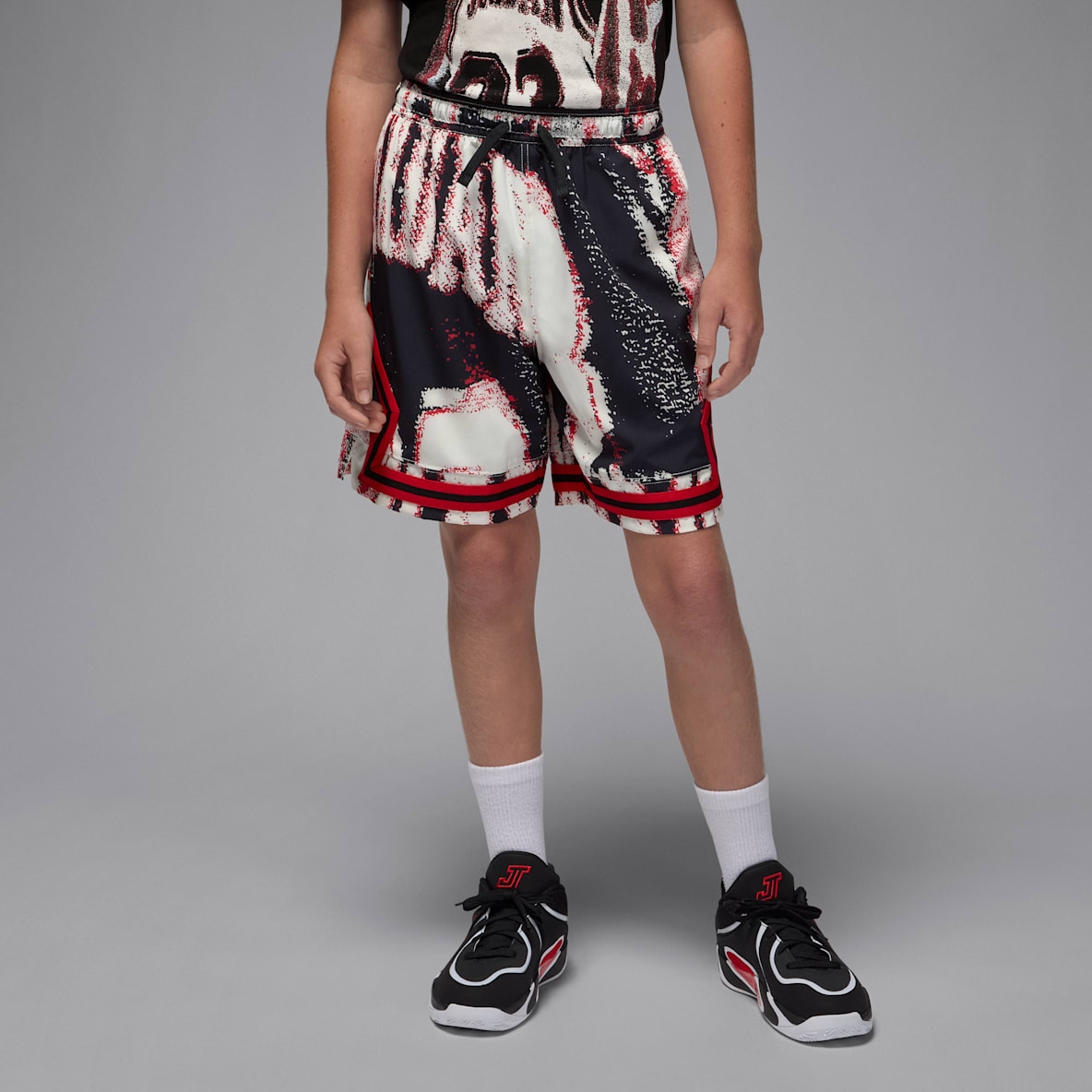 Jordan Sport Big Kids' Dri-FIT Printed Woven Diamond Shorts