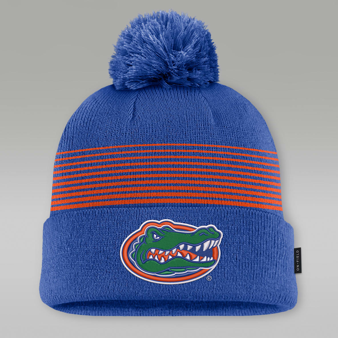 Florida Sideline Peak Gorro universitario marca Jordan con dobladillo y pompon para hombre