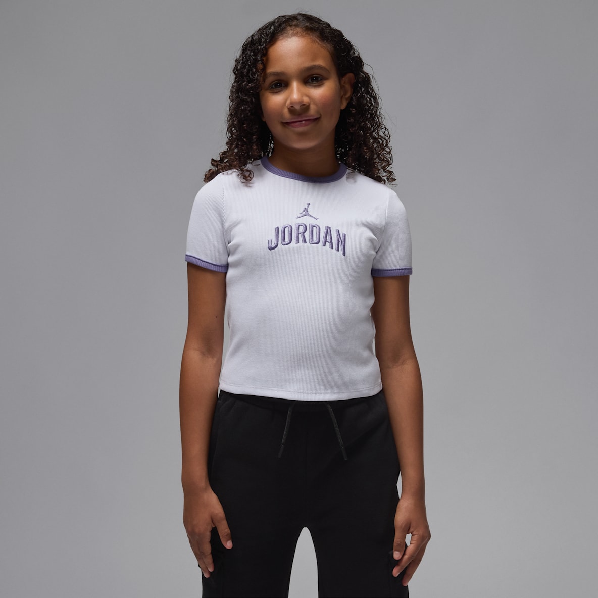 Jordan Jordan Older Kids' Semi-Cropped Ribbed T-Shirt