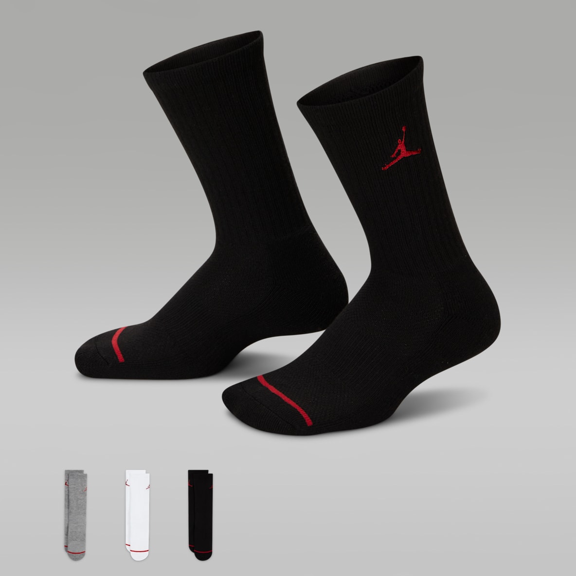 Jordan Big Kids' Crew Socks (3 Pairs)