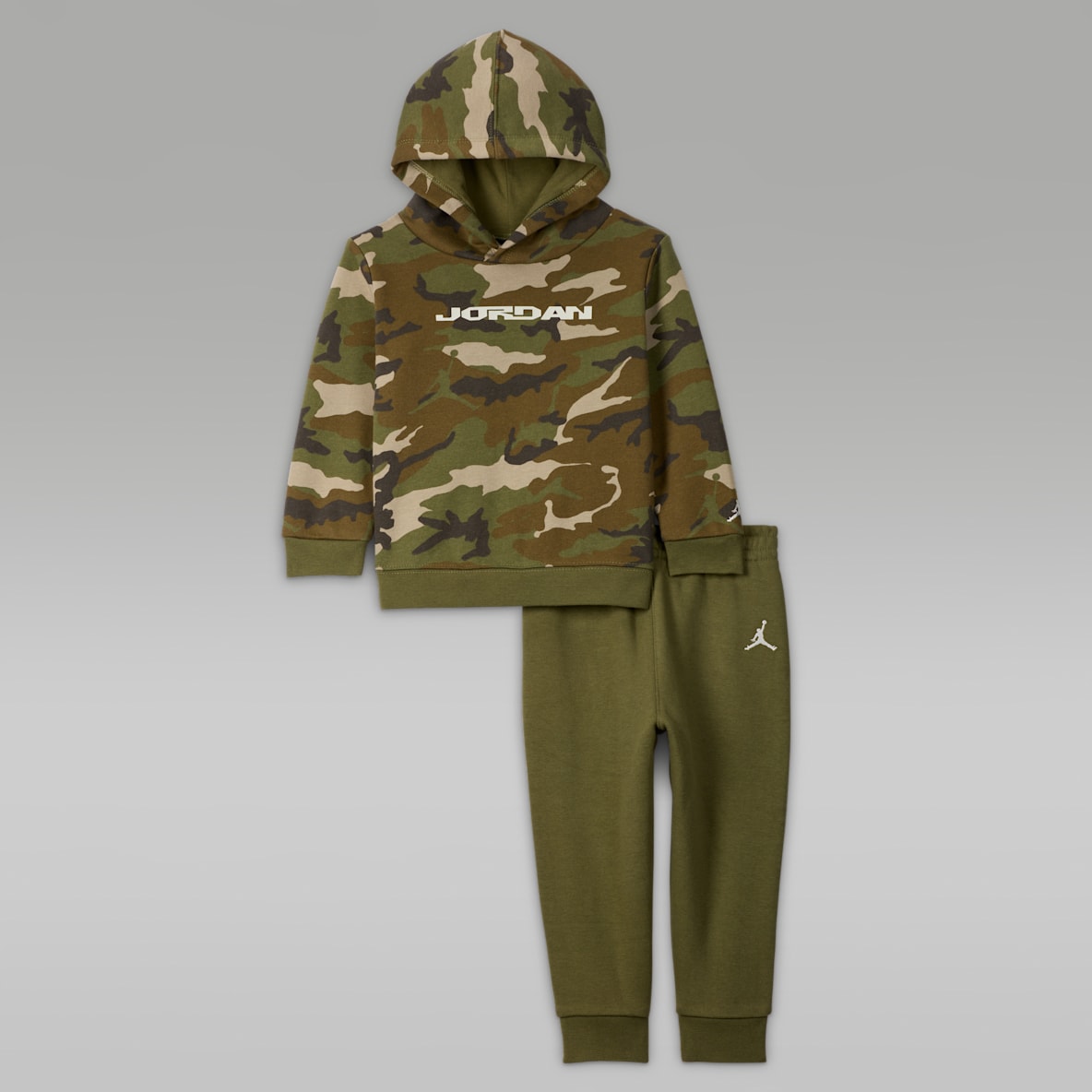 Jordan MVP Jordan MVP Conjunto de sudadera con gorro sin cierre de tejido Fleece camuflado de dos piezas (12-24 meses) para bebé